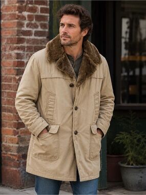 VTG Woolrich Faux Fur Lined Coat